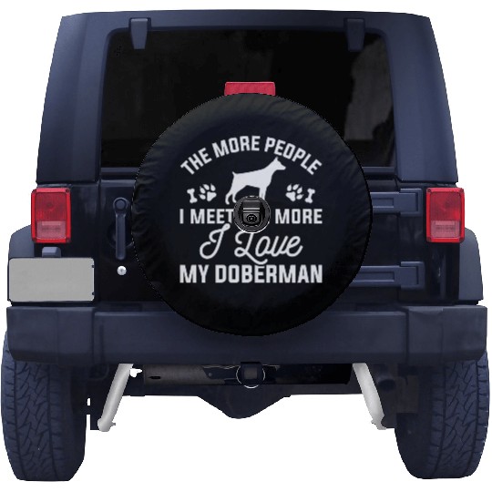 I Love My Doberman Spare Tire Covers