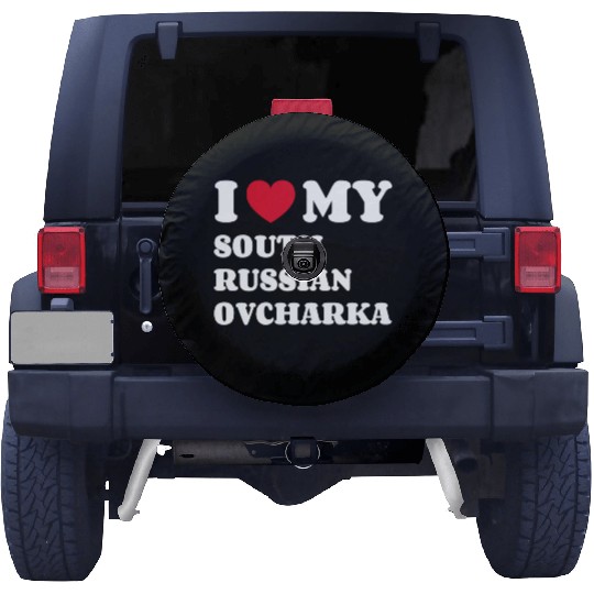 I Love My South Russian Ovcharka Spare Tire Covers