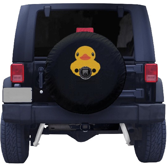 Jeep Cute Rubber duck on Offroad wheels duckduck Spare Tire Covers