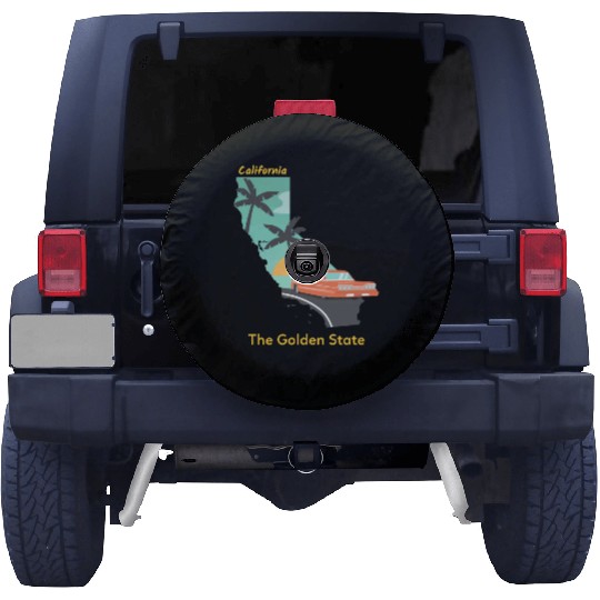 California The Golden State Spare Tire Covers