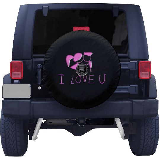 couple i love you valentines day Spare Tire Covers