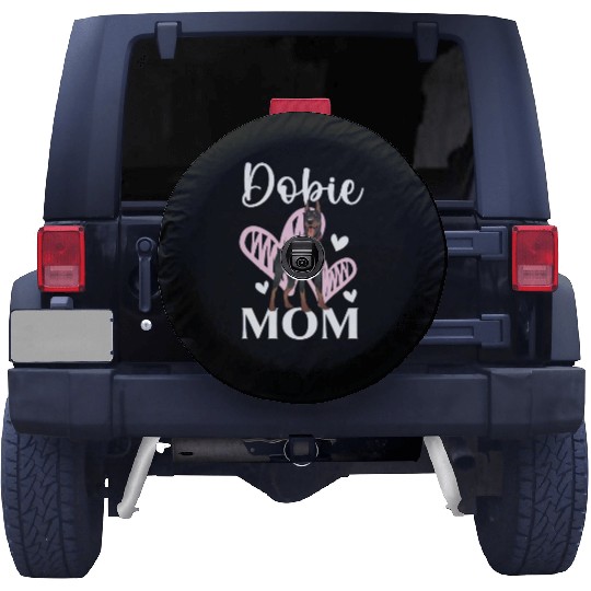Dobie Mom Paw Love Doberman Owner Dog Mothers Day Spare Tire Covers