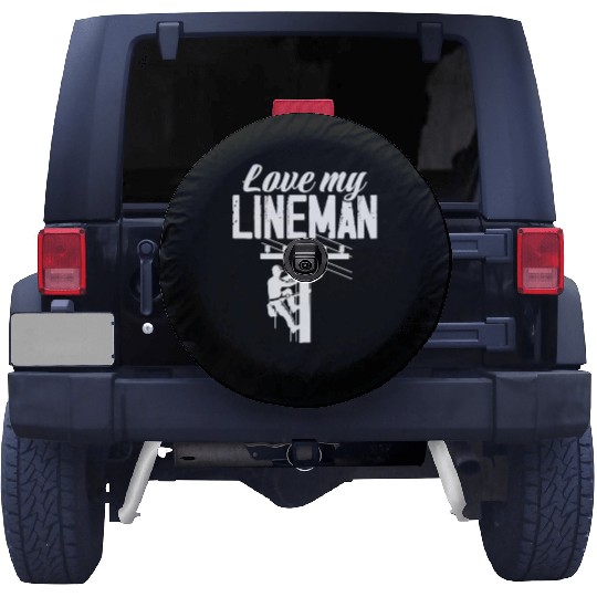 Love My Lineman Spare Tire Covers