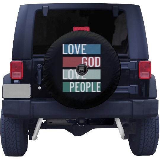 Love God Love People Spare Tire Covers