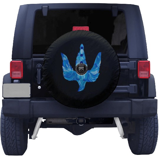 Petrykivka Painting. Ukrainian trident. UA folk ar Spare Tire Covers