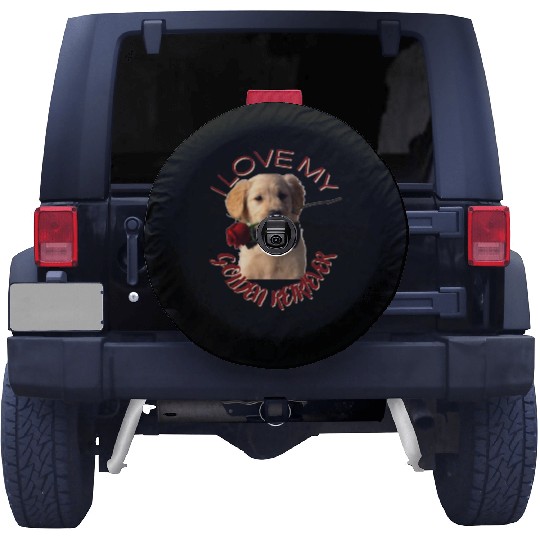 I LOVE MY GOLDEN RETRIEVER Spare Tire Covers