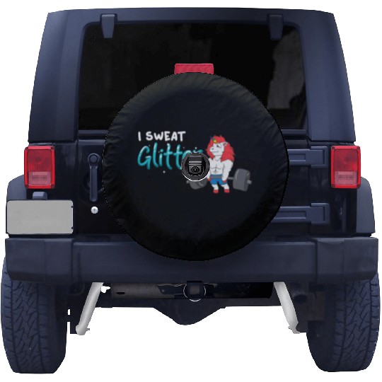 Unicorn Muscle Workout Fitness Training Sport Gym Spare Tire Covers