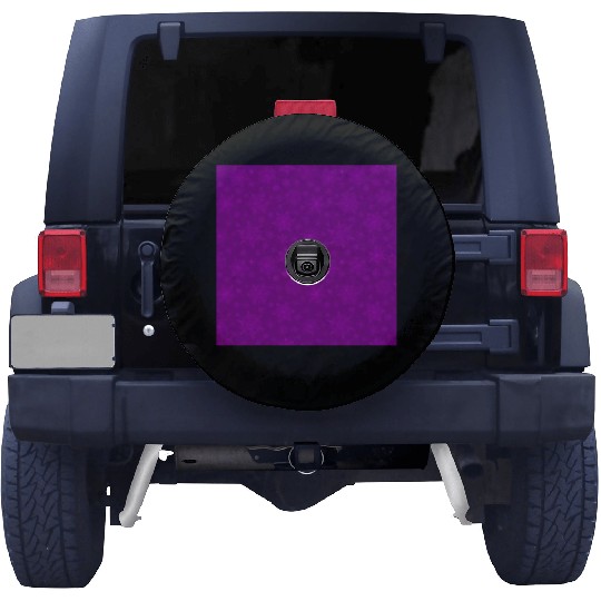 Purple Snowflakes Pattern Spare Tire Covers