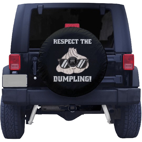 Respect the dumpling - cute dumpling Spare Tire Covers