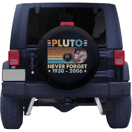 Pluto Never Forget Astronomy Space Science Nerd Spare Tire Covers