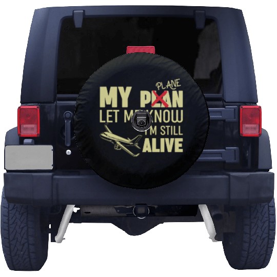 Airline Pilot Pun Aircraft Pilot Spare Tire Covers