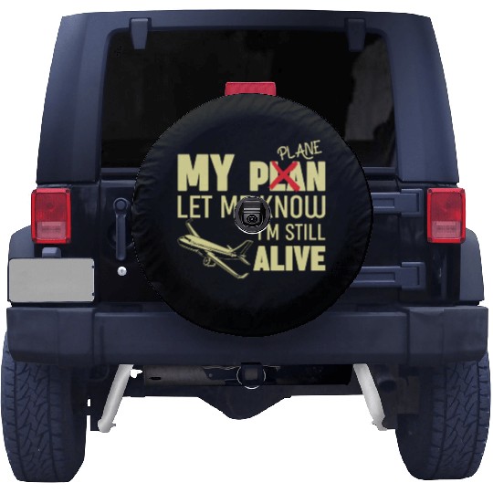 Airline Pilot Pun Aircraft Pilot Spare Tire Covers