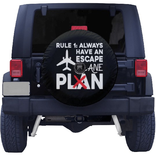 Airline Pilot Pun Escape Plane Aircraft Pilot Spare Tire Covers