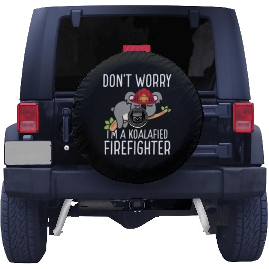 Firefighter Fire Hose Koala Rescueer Firefighter Spare Tire Covers
