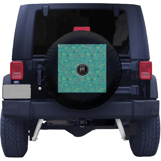 Snowflakes Pattern Colorful Spare Tire Covers