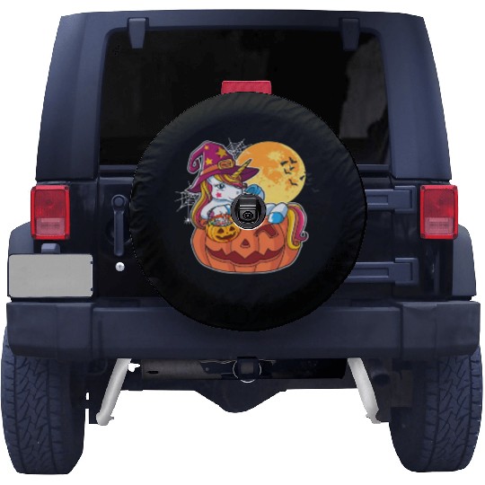Halloween Unicorn Pony Trick Or Treat Halloween Spare Tire Covers