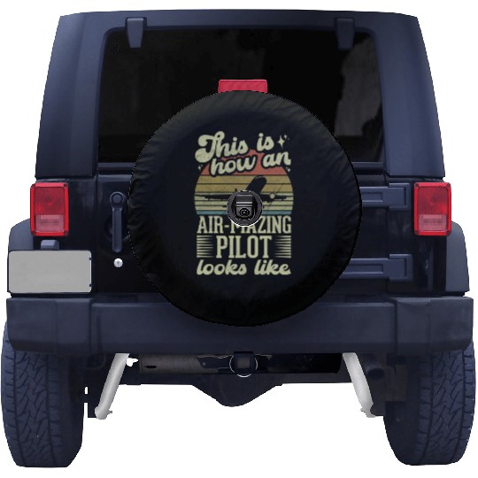 Aircraft Pun Airmazing Pilot - Airline Pilot Spare Tire Covers