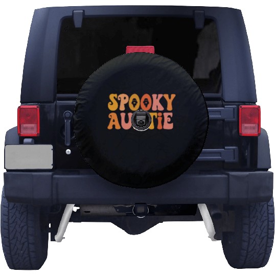 Cute Spooky Auntie Halloween Aunt Spare Tire Covers