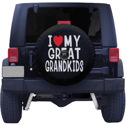 I Love My Great Grandkids Family Love Grandma Gran Spare Tire Covers