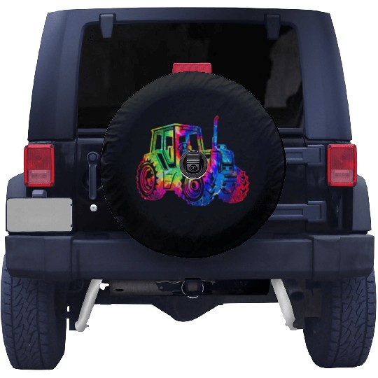 Farming Farmer Tie Dye 80s 90s Spare Tire Covers