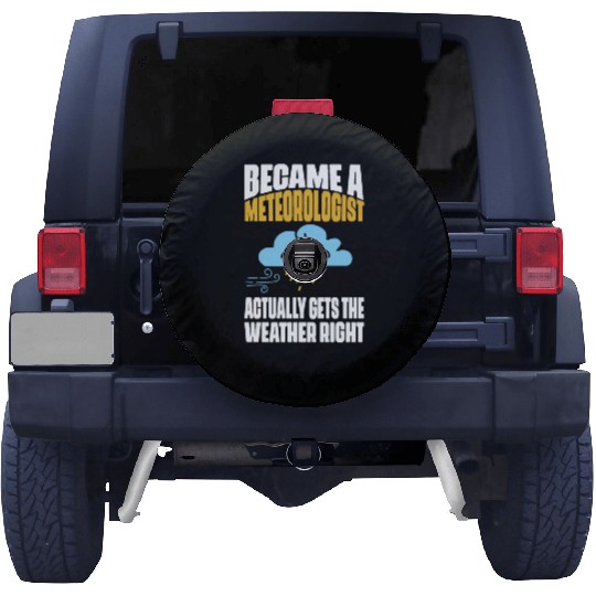 Meteorologist Meteorology Storm Weatherman Spare Tire Covers