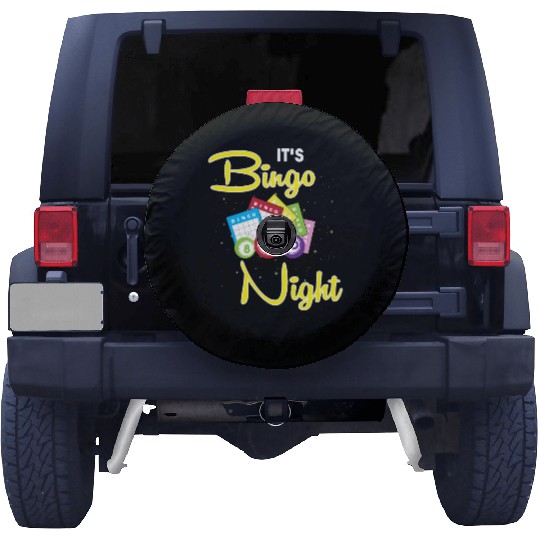 Bingo Caller Gambler Bingo Player Its Bingo Night Spare Tire Covers