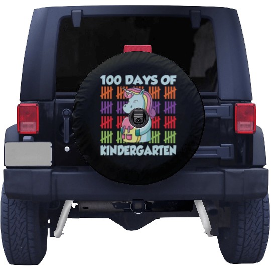 100 Days Of Kindergarten Team Cute Sweet Sayings Spare Tire Covers