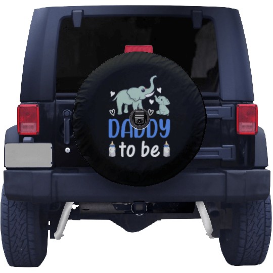 New Daddy Paternity New Dad - Elephant Daddy To Be Spare Tire Covers