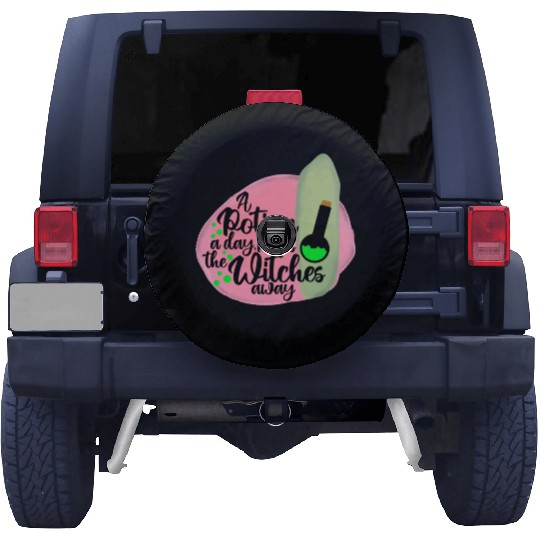 Halloween Funny Witch Potion Quote Spare Tire Covers