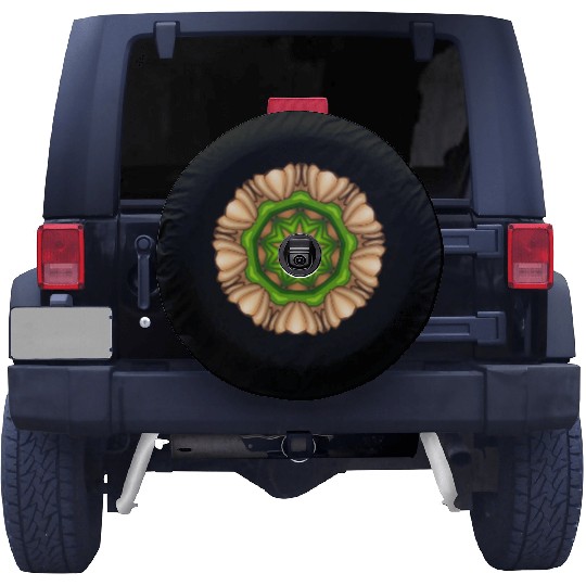 Brown Framed Design Spare Tire Covers
