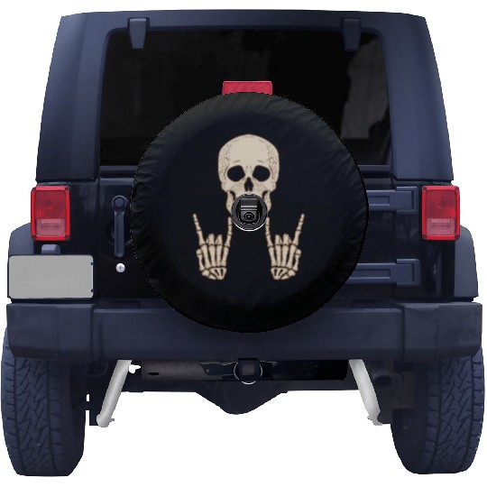 Skull Head Face Party Halloween Design Spare Tire Covers