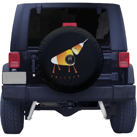 UNICORN Funny Candy Corn Halloween Spare Tire Covers