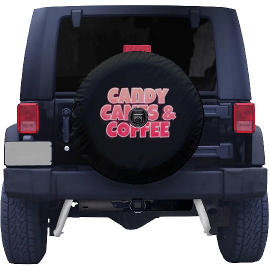 Candy Cane Candy Canes And Coffee Spare Tire Covers
