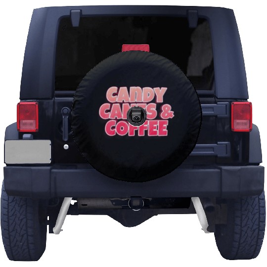 Candy Cane Candy Canes And Coffee Spare Tire Covers