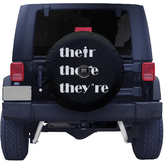 Their There They're English Teacher Grammar Spare Tire Covers