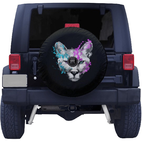 Dramabite mountain lion Spare Tire Covers