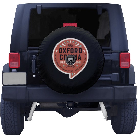 The Oxford Comma Preservation Society Spare Tire Covers