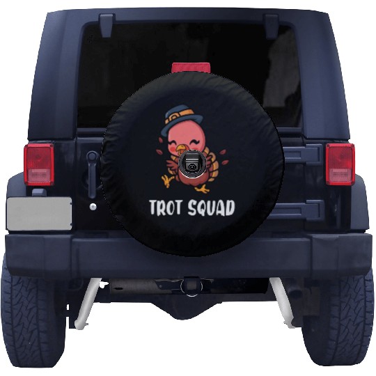 Thanksgiving Running Turkey Trot Squad Spare Tire Covers