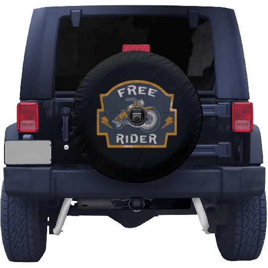 Free Rider Motorcycle Biker Vintage Spare Tire Covers