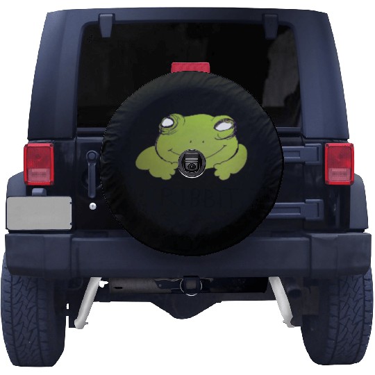 Froggy Fog "Ribbit" Funny Frog Spare Tire Covers smiling rep