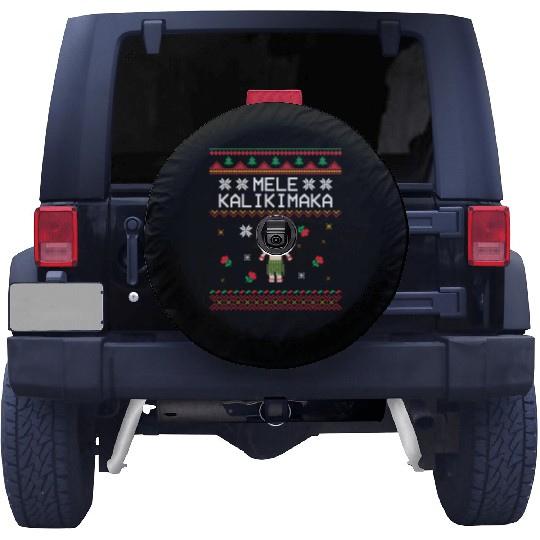 x27 Mele Kalikimaka x27 Great Christmas Pattern Spare Tire Covers