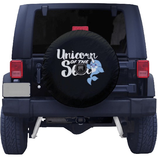Unicorn of the sea narwhal humor Spare Tire Covers