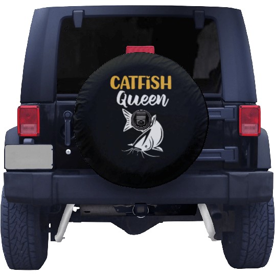 Catfish Queen Funny Fishing Catfishing Spare Tire Covers