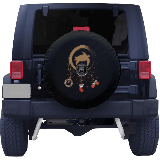 Winter dreamcatcher Christmas Sea turtle Spare Tire Covers