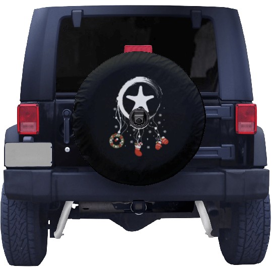 Winter dreamcatcher Christmas Starfish Spare Tire Covers