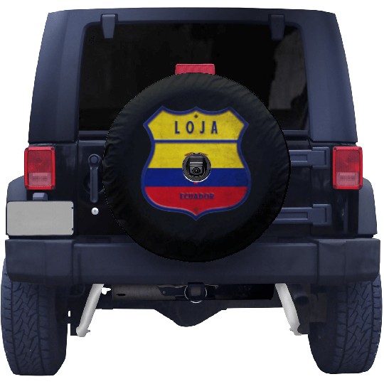 Loja Ecuador coat of arms flag design Spare Tire Covers