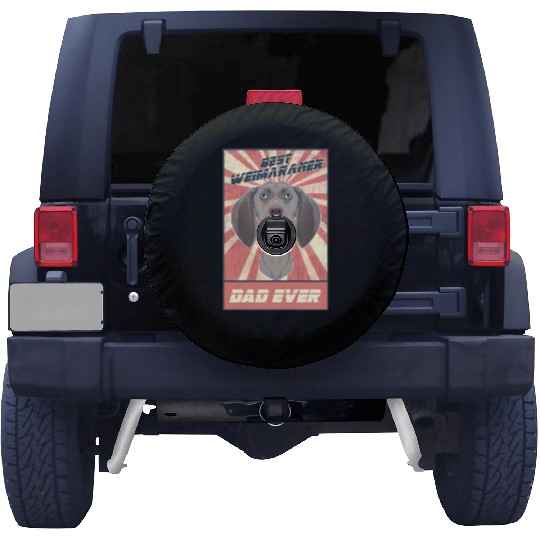Best Weimaraner Dad Ever I Weimaraner Lover Spare Tire Covers