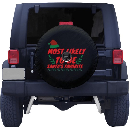 Most Likely To Christmas Be Santa's Favorite Spare Tire Covers