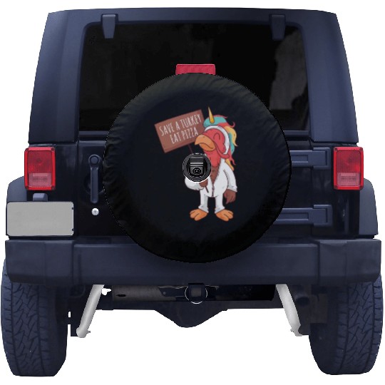 Save A Turkey Eat Pizza Spare Tire Covers