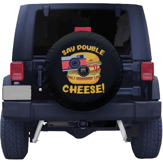 Say Double Cheese Burger Spare Tire Covers